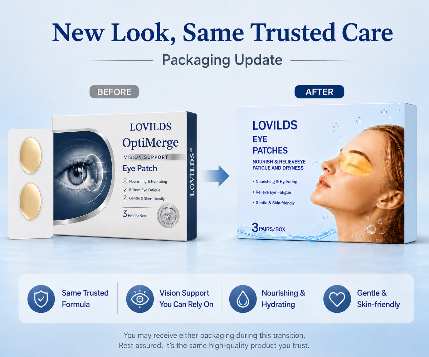 LOVILDS OptiMerge Vision Support Eye Patch