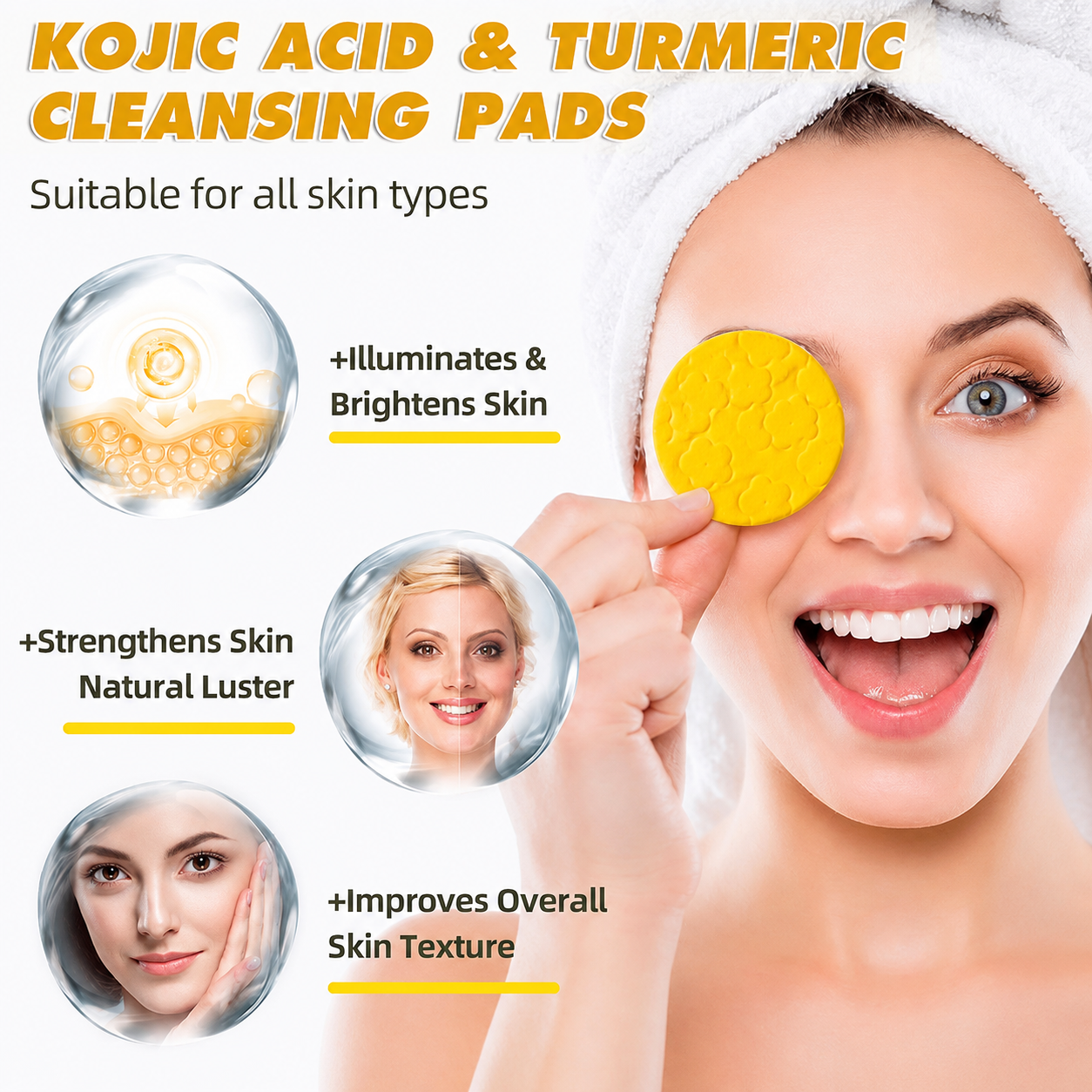 Prionne Turmeric Kojic Glow Pads