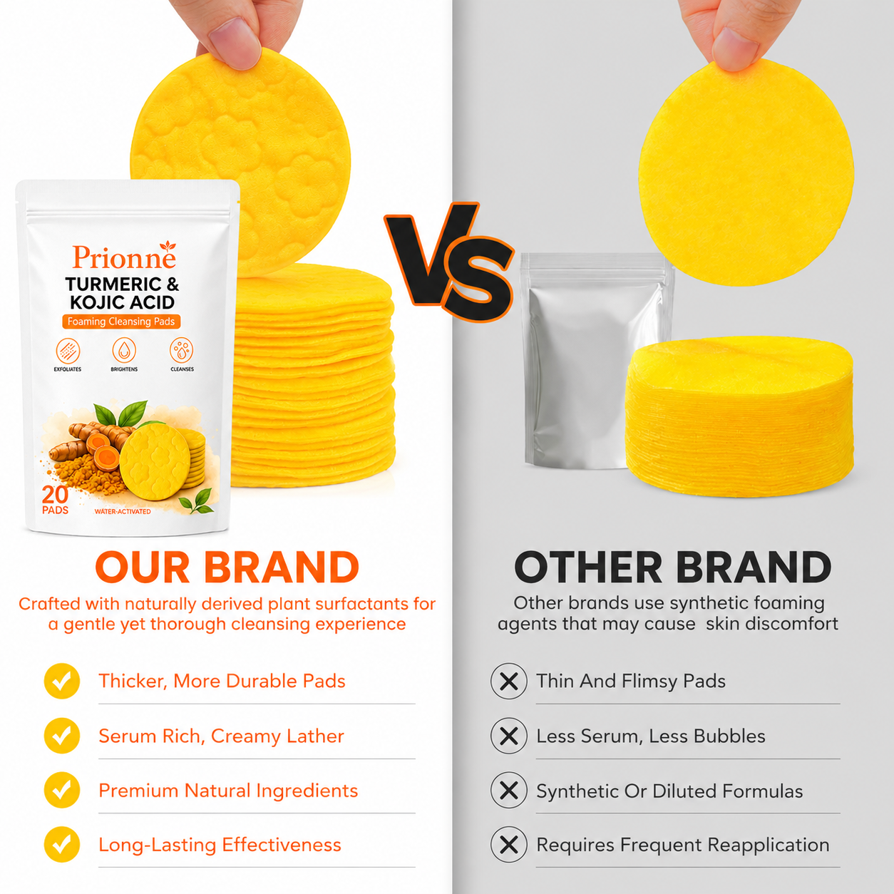 Prionne Turmeric Kojic Glow Pads
