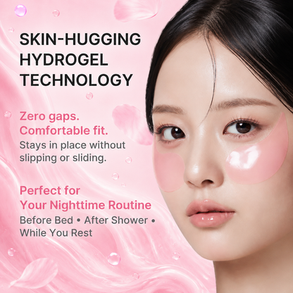 PDRN Pink Caffeine Collagen Eye Patch for Night Care