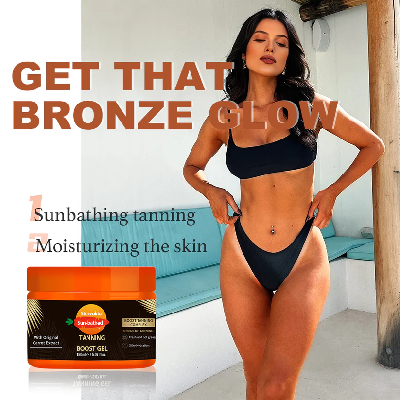 Storvokio Tanning Gel – 5.07oz Fast Tan Accelerator for Outdoor Use