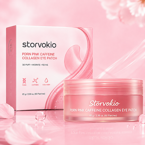 PDRN Pink Caffeine Collagen Eye Patch for Night Care