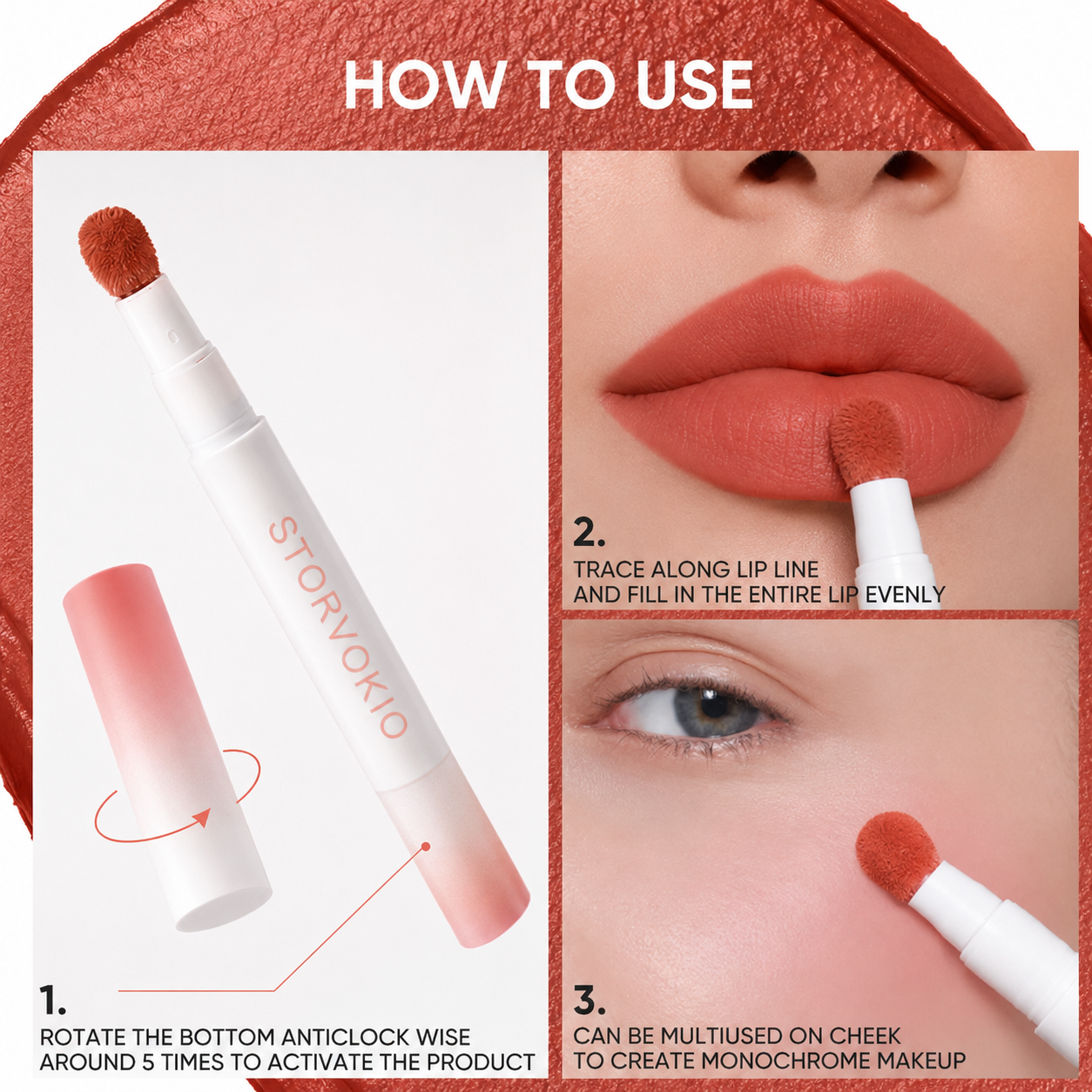 ⏰ Last Day Only! 🎁 Buy 1 Get 1 FREE — Cushion Lip Powder Cream