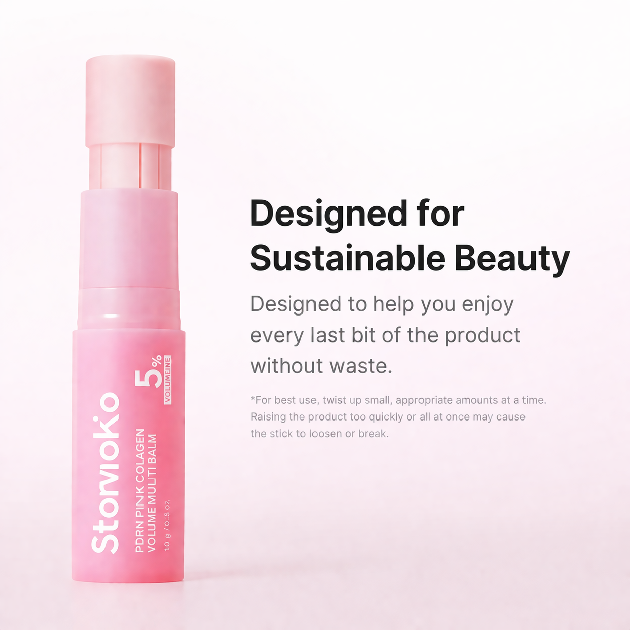 Storvokio Pink Collagen Multi Balm Stick – Hydrating & Firming for Face, Lips & Eyes