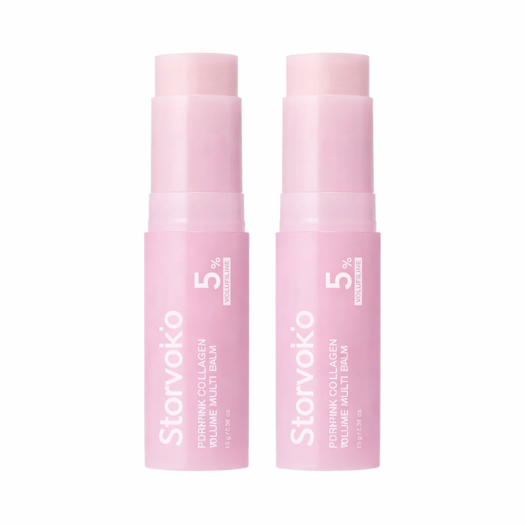 Storvokio Pink Collagen Multi Balm Stick – Hydrating & Firming for Face, Lips & Eyes