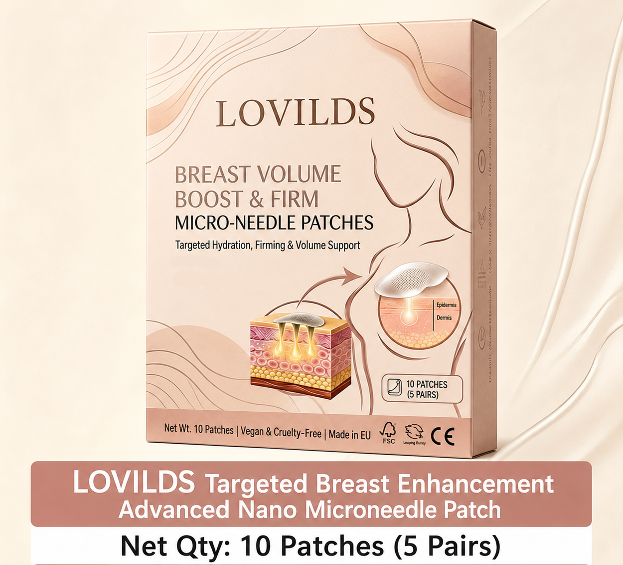💥LOVILDS 🥛 Targeted Breast Enhancement Advanced Nano Microneedle Patch💃