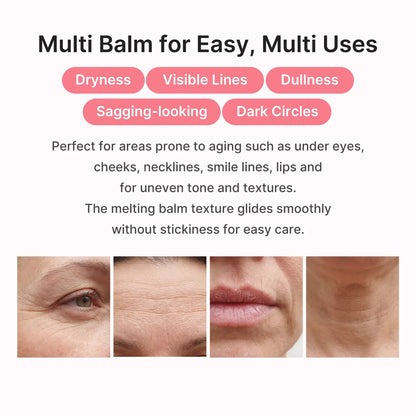 Storvokio Pink Collagen Multi Balm Stick – Hydrating & Firming for Face, Lips & Eyes