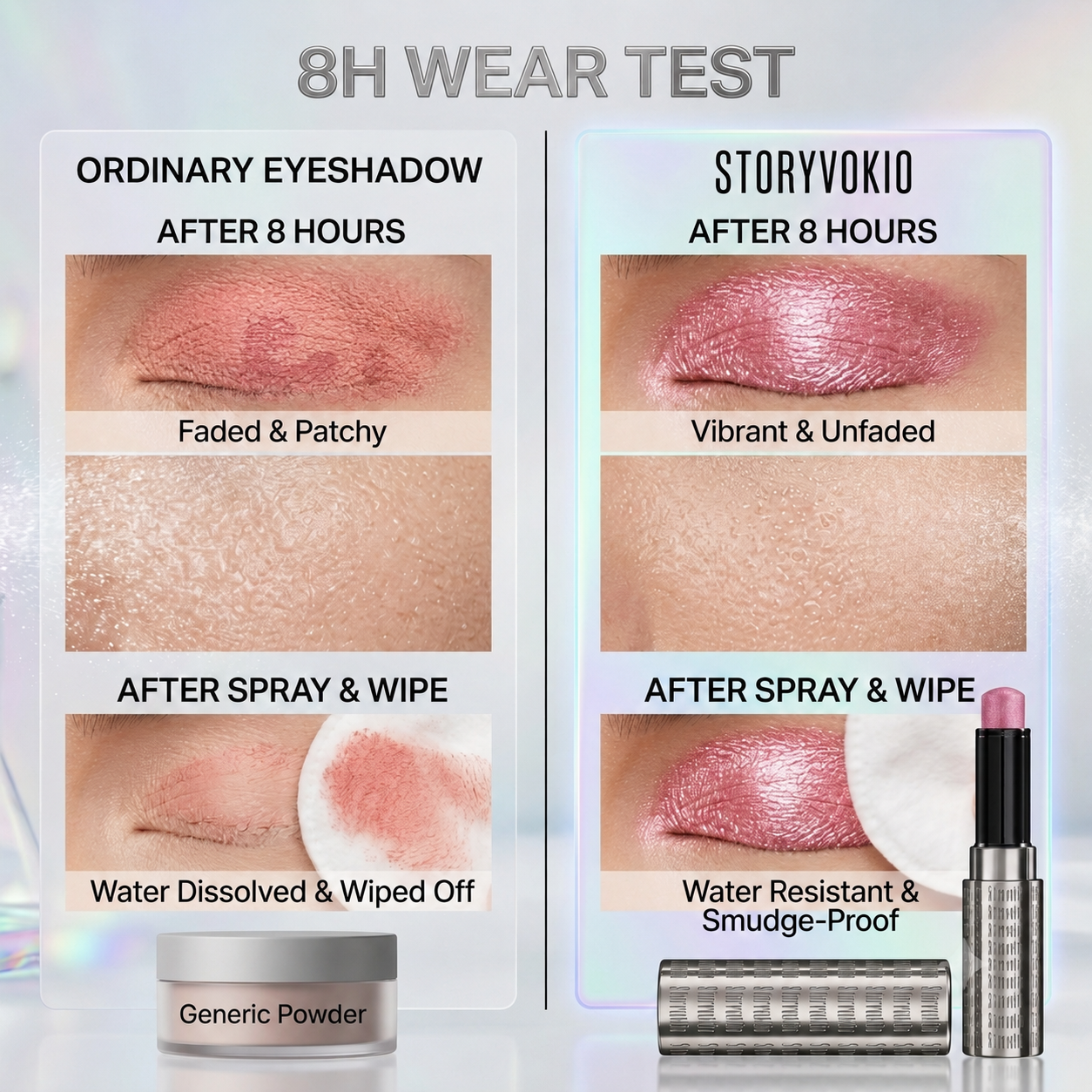 ✨ Storvokio Gel Eyeshadow✨ Stick Stick for Versatile Looks and Easy Application