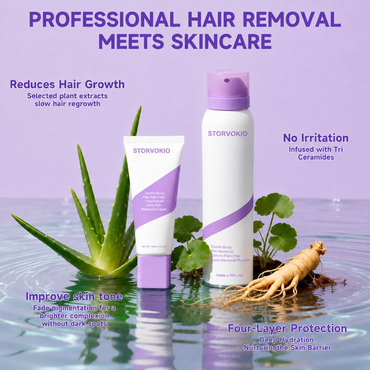 STORVOKIO Bikini Pain-Free Hair Removal Cream for Sensitive Skin