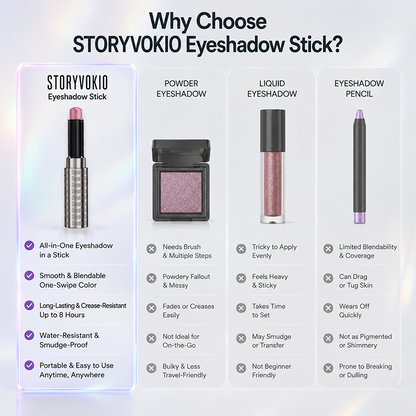 ✨ Storvokio Gel Eyeshadow✨ Stick Stick for Versatile Looks and Easy Application