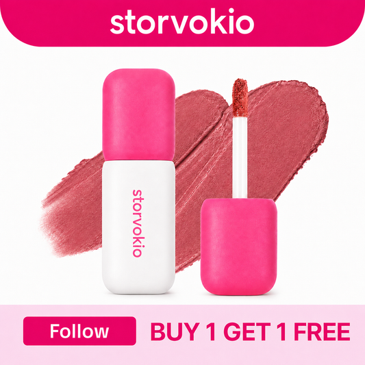 ⏰ LAST DAY ONLY! BOGO FREE 🎁 Storvokio 2-in-1 Velvet Matte Lip & Cheek Tint