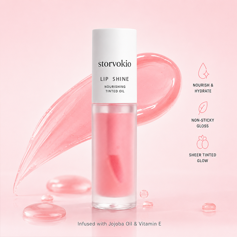 Last Day Buy 1 Get 1 Free ✨ storvokio Apple Lip Oil |Glossy Lip Stain, Tinting & Long Lasting