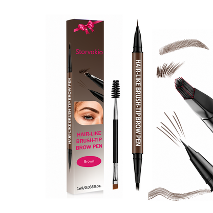 Last Day Buy 1 Get 1 Free🔥Storvokio Waterproof Hair-Like Brow Pen – Smudge-Proof, Long-Lasting Natural Eyebrow Pencil