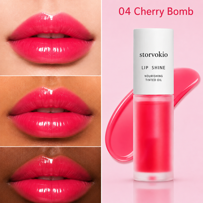 Last Day Buy 1 Get 1 Free ✨ storvokio Apple Lip Oil |Glossy Lip Stain, Tinting & Long Lasting