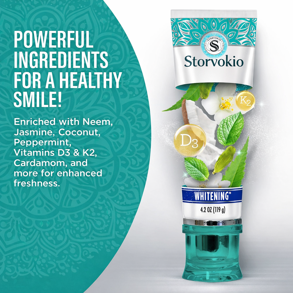 Hydroxyapatite & Neem Whitening Toothpaste, Fluoride Free – 4.2 oz