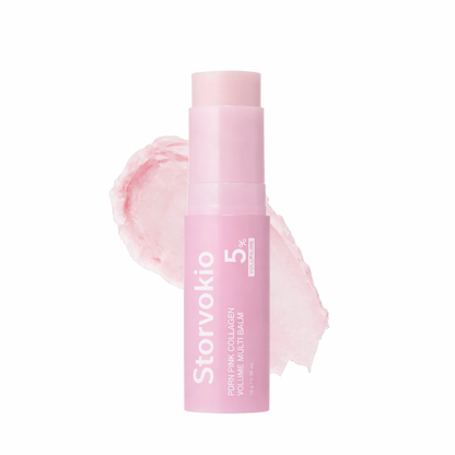 Storvokio Pink Collagen Multi Balm Stick – Hydrating & Firming for Face, Lips & Eyes